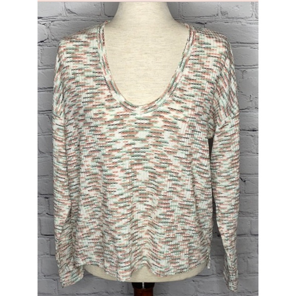 NEW CODEXMODE Women's Space Dye Long Sleeve Sweater Size Medium Multi Color - Picture 5 of 9